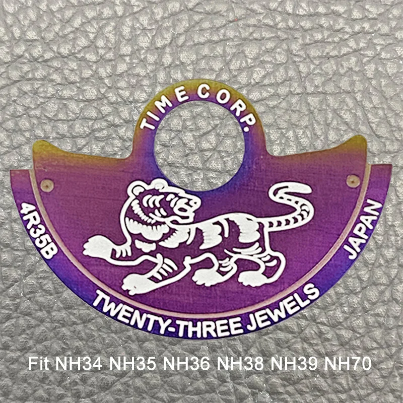 Multicolor Mod NH35 Movement Guard Zodiac Pattern Automatic Hammer Cadran Fits NH36 NH35 4R 7S NH70 Movement Replace Tool Parts