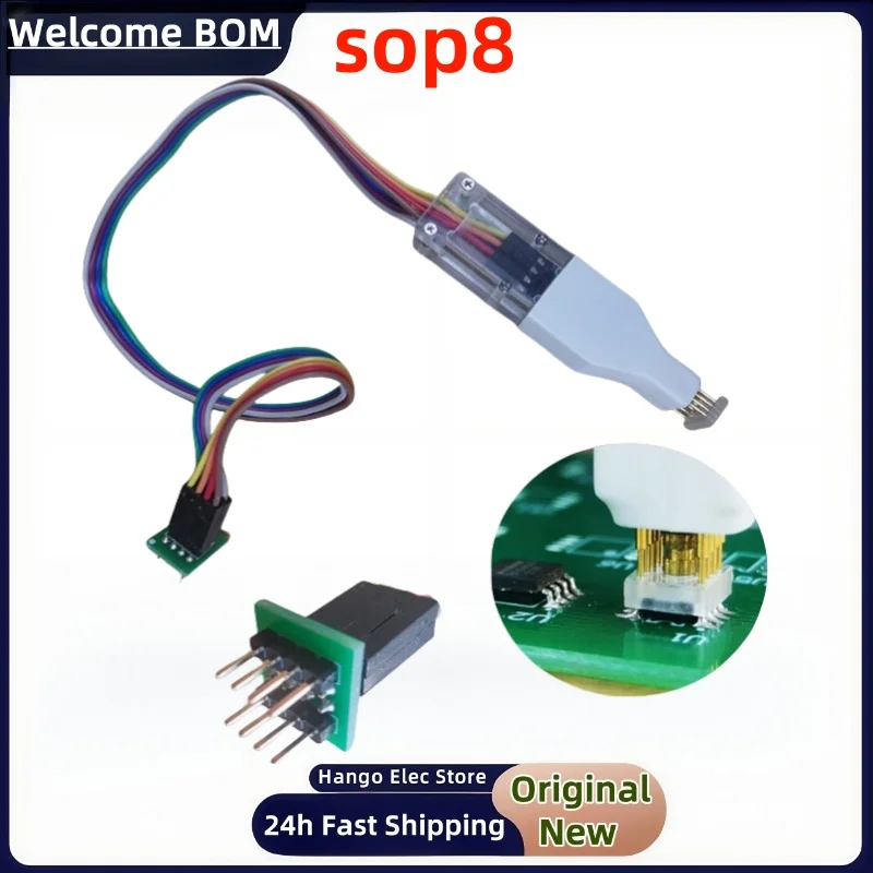 1pcs/SOP8 WSON8 chip burning and writing probe spring needle BIOS EEPROM chip burning cable