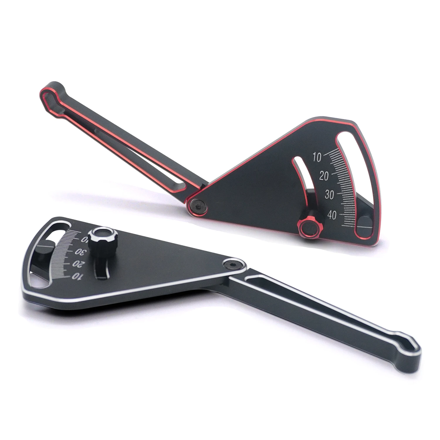 YSIDO RC Car Repair Parts Adjustable Ruler Adjusting Height & Wheel Rim Camber 10-45mm Ride Height Gauge for 1/8 1/10  RC CAR