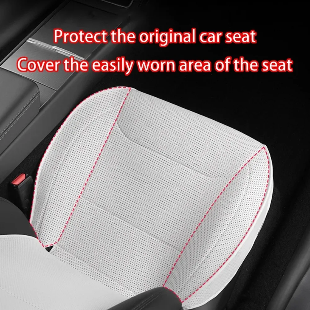 For Tesla Model Y Juniper/Model 3 Highland/ Model YL Nappa Leather Seat Cover Breathable Ventilated Protector Interior Accessory