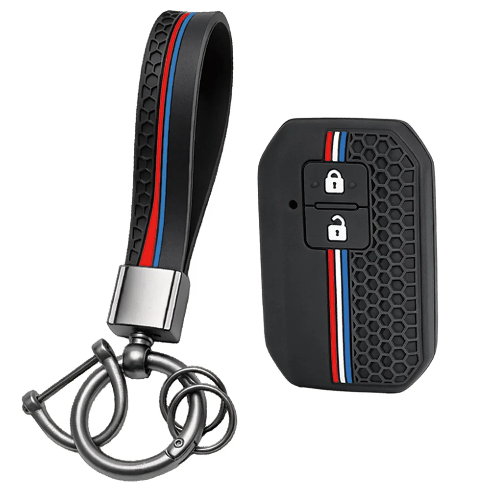 For Suzuki Swift Baleno Ignis Vitara SX4 Silicone Remote Shell With Wrist Strap And Key Ring - view 2