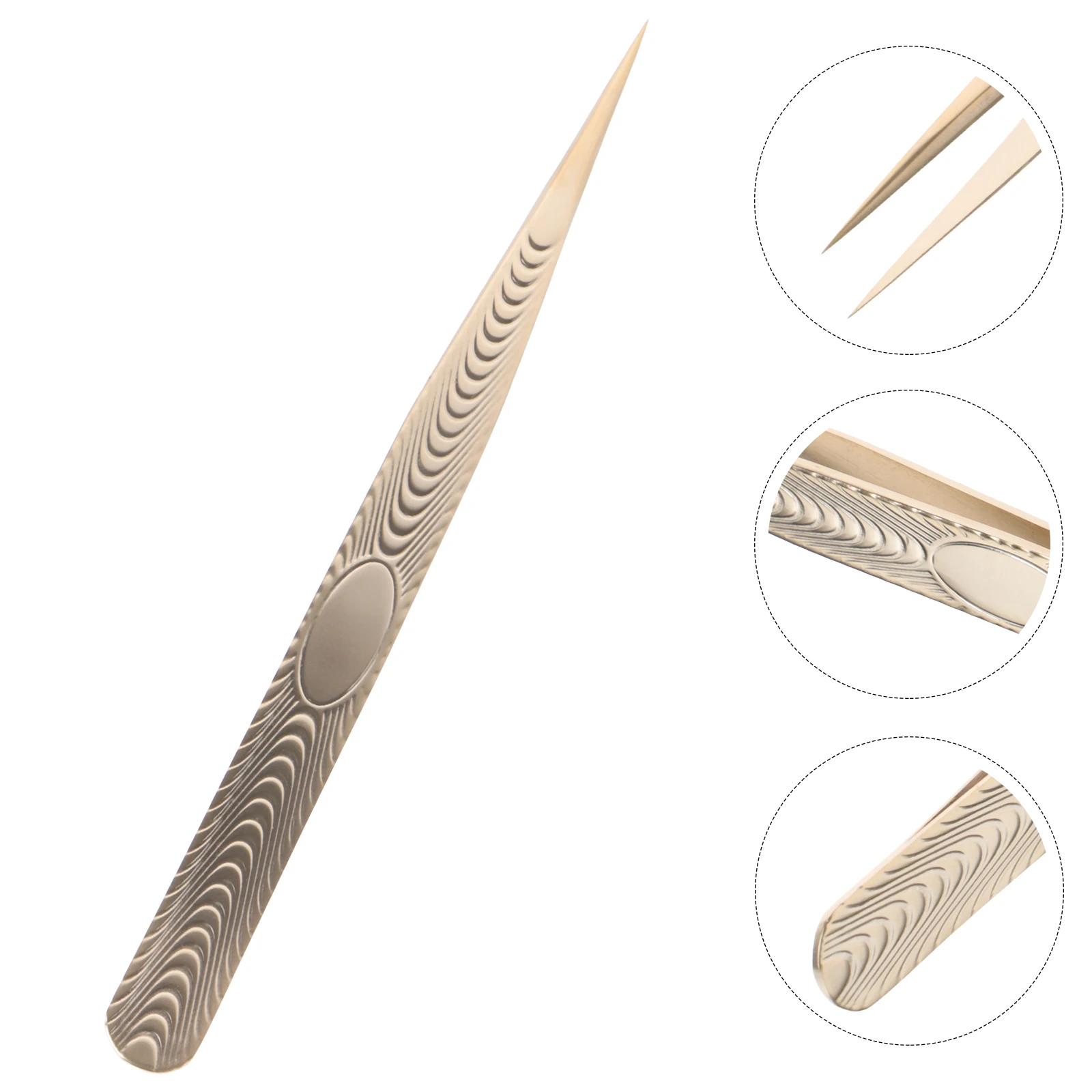 

Eyelash Tweezers Extension High Precision Clamp Extensions Stainless Steel Applicator