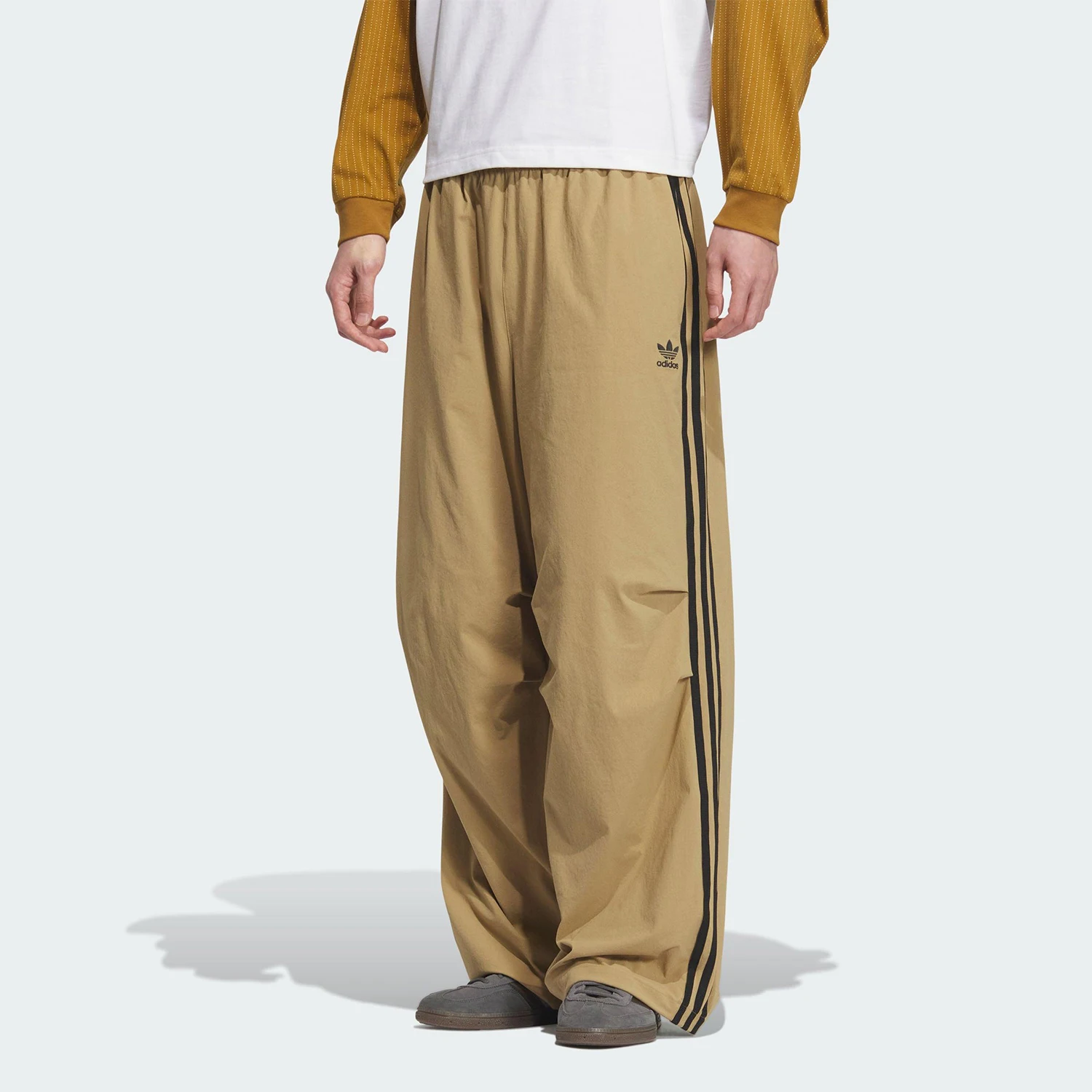 

Adidas Originals Authentic Trefoil Mens Casual Sports Loose Parachute Pants KC2639