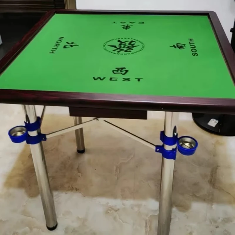 Foldable Mahjong Table Home Multi-Functional Portable Poker Desk Dinning Table Dual Use Game Table