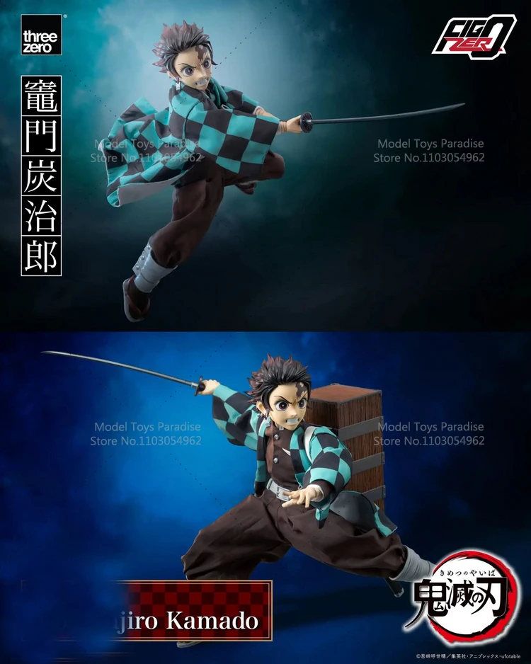 Threezero 3Z0667 1/6 Collectible Toys Kamado Tanjirou Japanese Manga Swordsman Soldier Full Set 12'' Action Figure Model Gifts