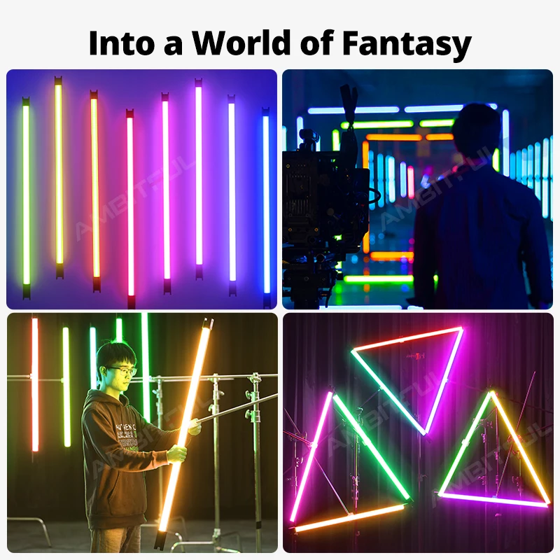 Godox TL120 TL120-K4 RGB اللون بافو مصباح أنبوبي التصوير يده عصا ضوء مع APP التحكم عن بعد للصور الفيديو