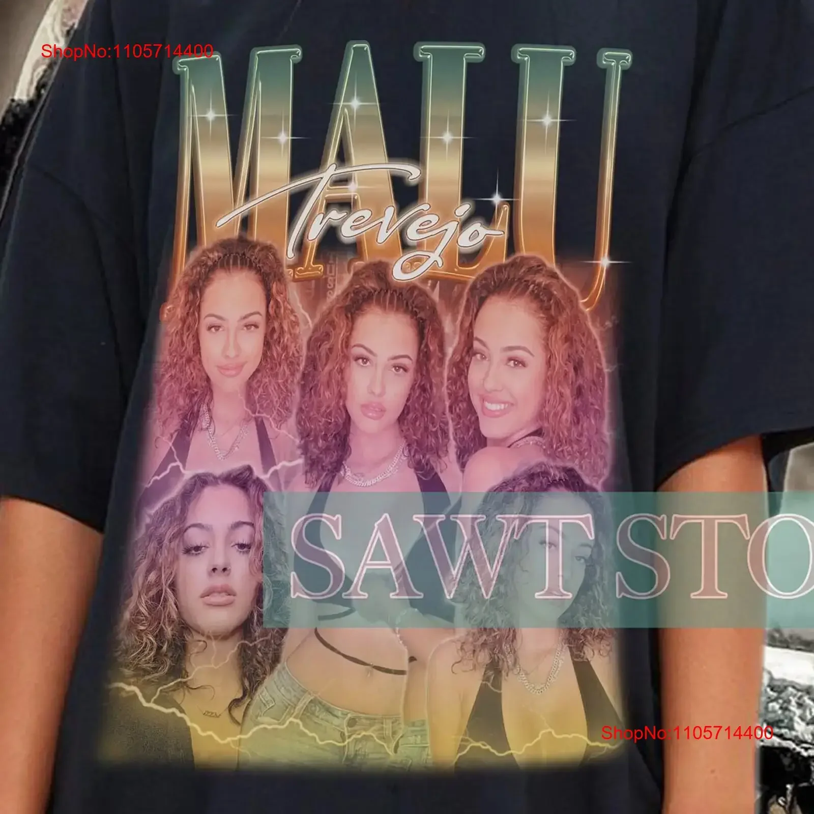 MALU TREVEJO T Shirt SweaT Retro 80's Youth Influencer Latin Singer Vintage for Fan vintage Washed Versatile homme Breathable