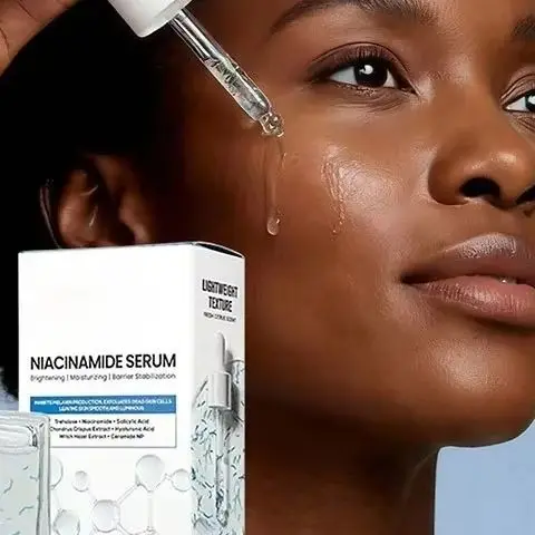 Brightening Niacinamide Serum for Face - Calming Glow Boosting Lightweight Hydrating Skin Care Product for Glass Skin Effect Ok
