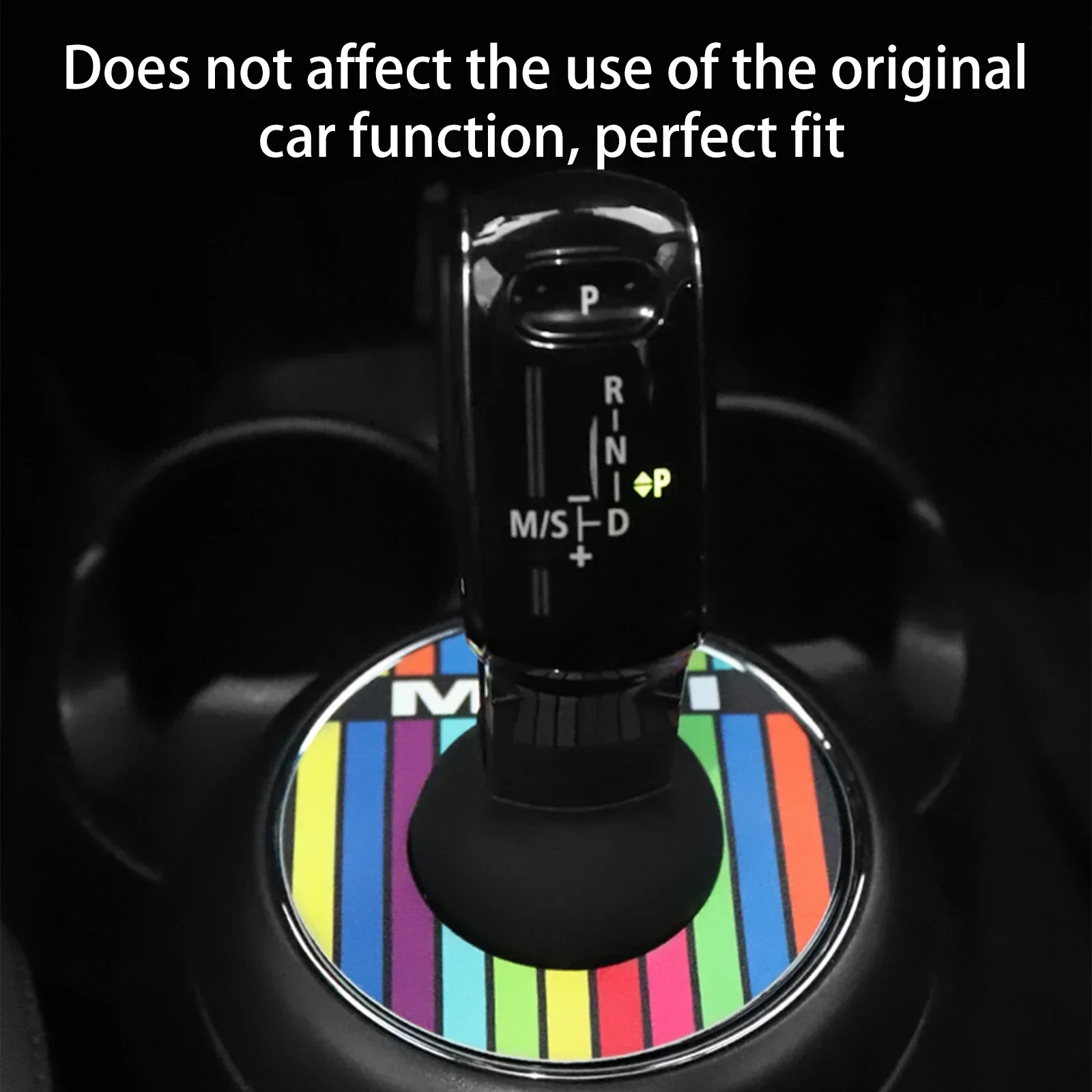 For MINI Cooper F56 F54 F55 F57 F60 ABS leather Car Central Control Shift Gear Knob Lever Dust Cover Shell Interior Accessories