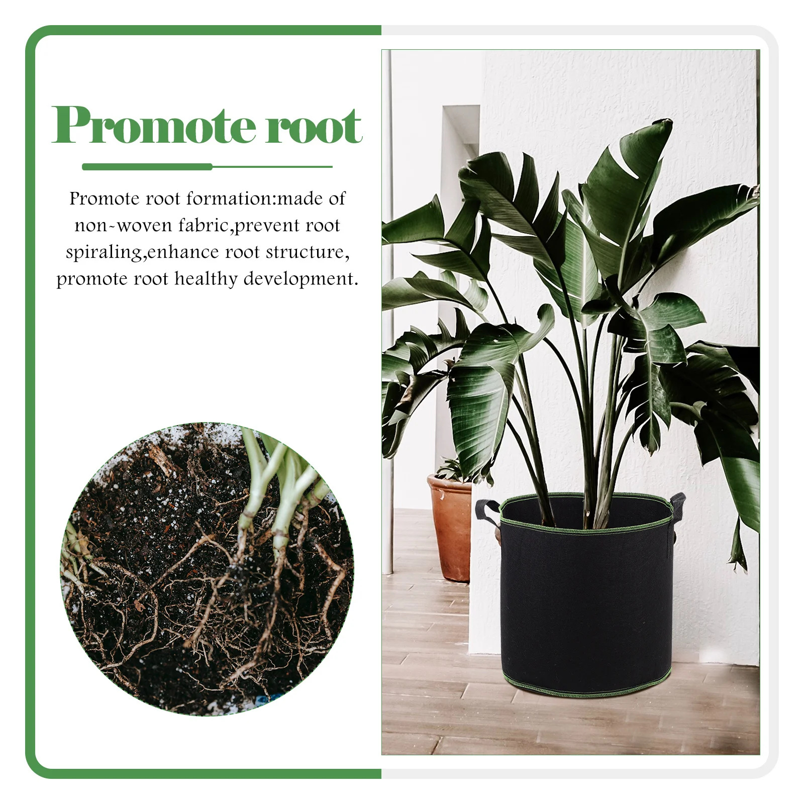 

5Pcs Flower Grow Bags Premium Non-Woven Plant Nursery Pouch with Water Drainage Protection for Garden Farms Plant Grow Bags