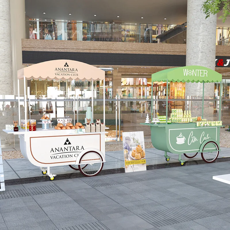 Mobile float stall car, night market snack car dining car brand store promotion display