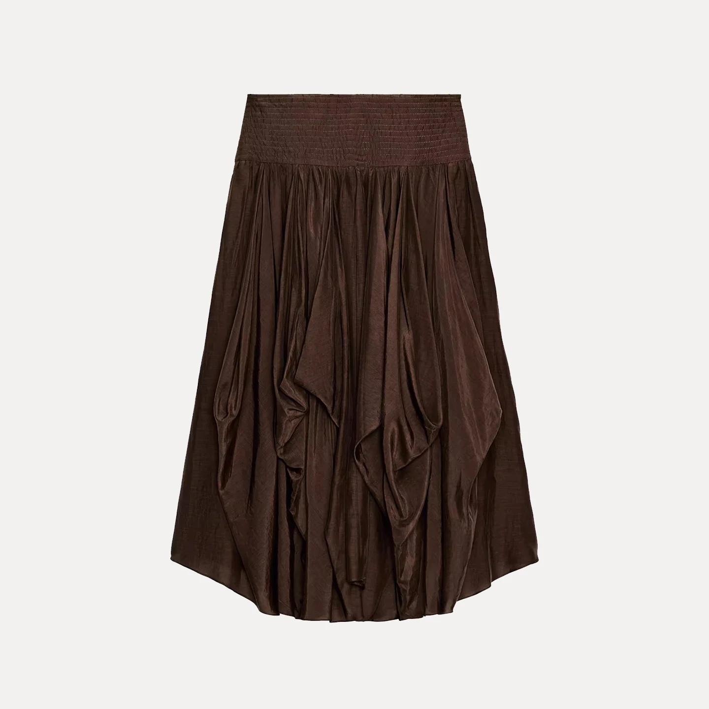 Z المرأة Faion ميدي تنورة ثلاثية الأبعاد Personali Sle تنوعا ملابس يومية الأوروبية Sle منتصف الخصر فضفاضة تناسب الخريف 2025 #5