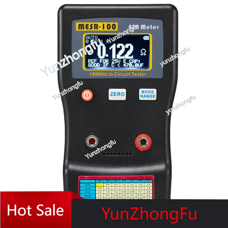 

Digital Display Automatic Range Electrolytic Capacitor Internal Resistance ESR Meter Instrument MESR-100 Intelligent Version