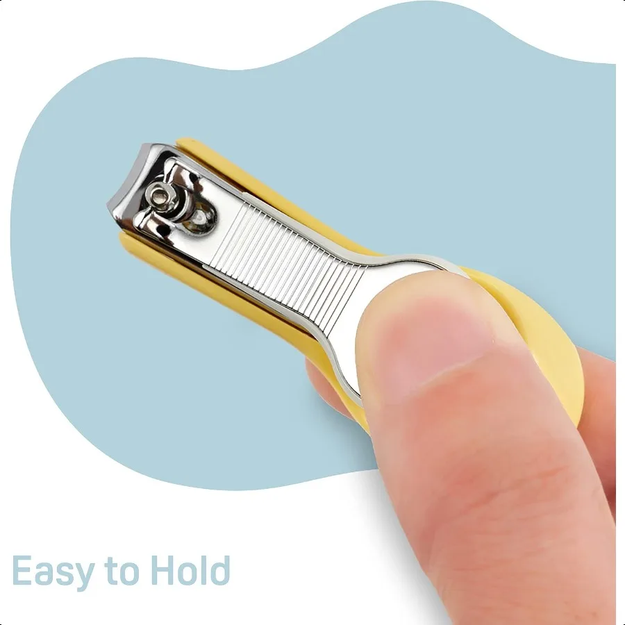 9개월 이상 사용 가능한 튐 방지 케이스가 포함된 아기 손톱깎이