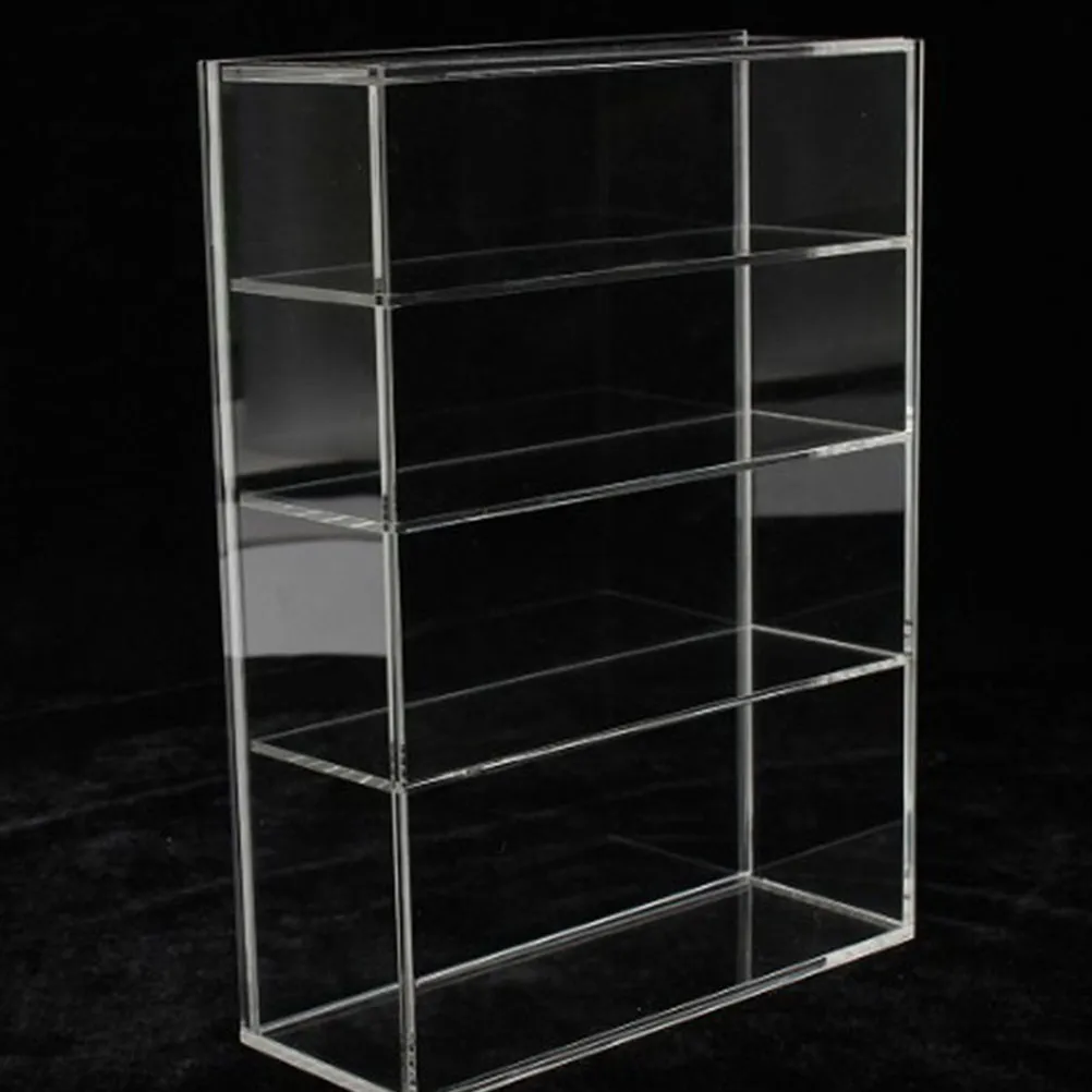 Premium Acrylic Transparent Display Stand for Home Desktop Decoration and Compact Space-Saving Storage Rack Multi-Functional