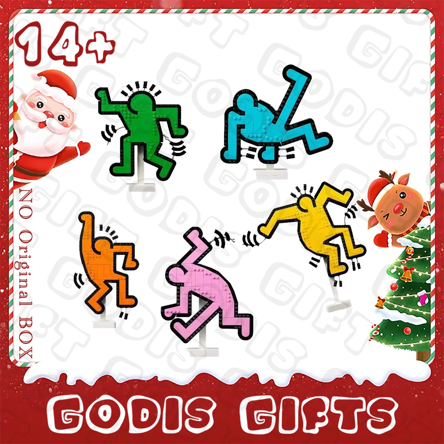 

2025 Popular Home Decor Moc Pixel Character Dancing Figures Building Block Bricks 31216 Kids Halloween Christmas Birthday Gifts