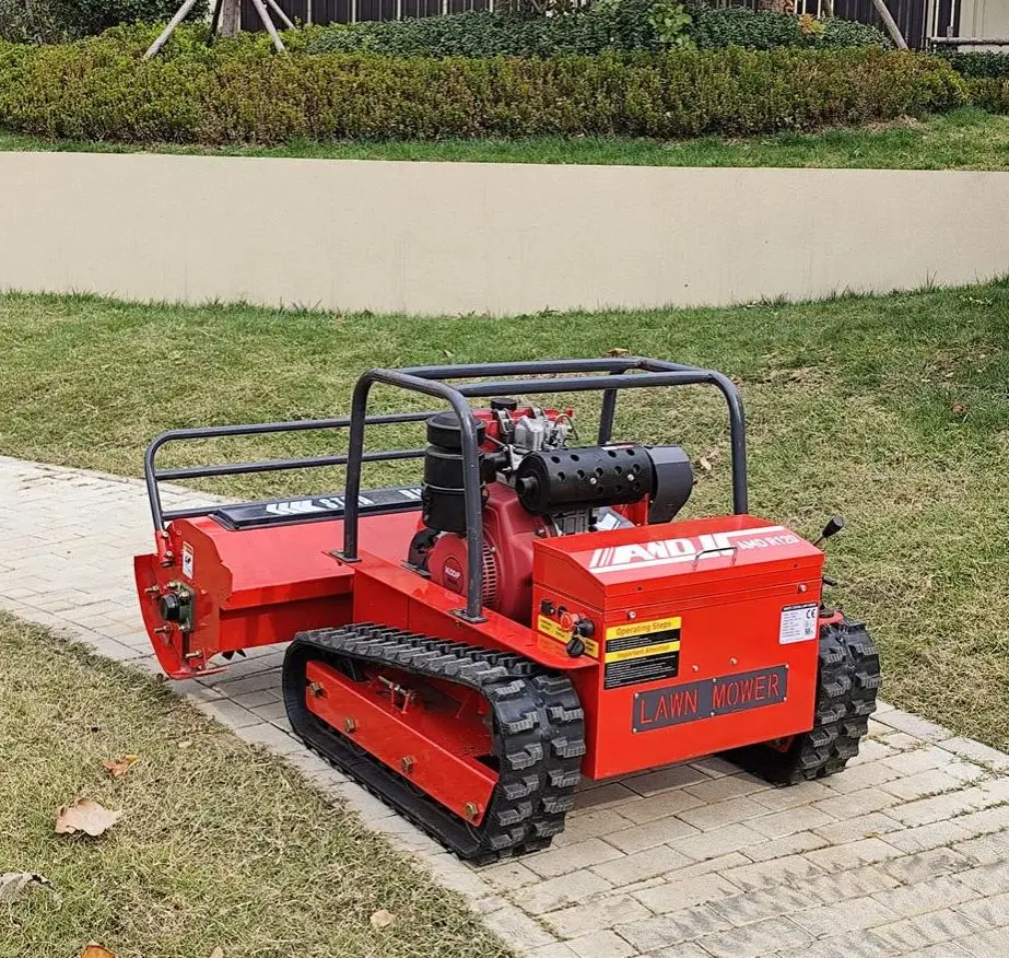 800mm Diesel/Petrol Powered Flail Y-Blade All-Terrain Smart Remote Control Customizable Hot-selling Lawn Mower, One-click Shredd