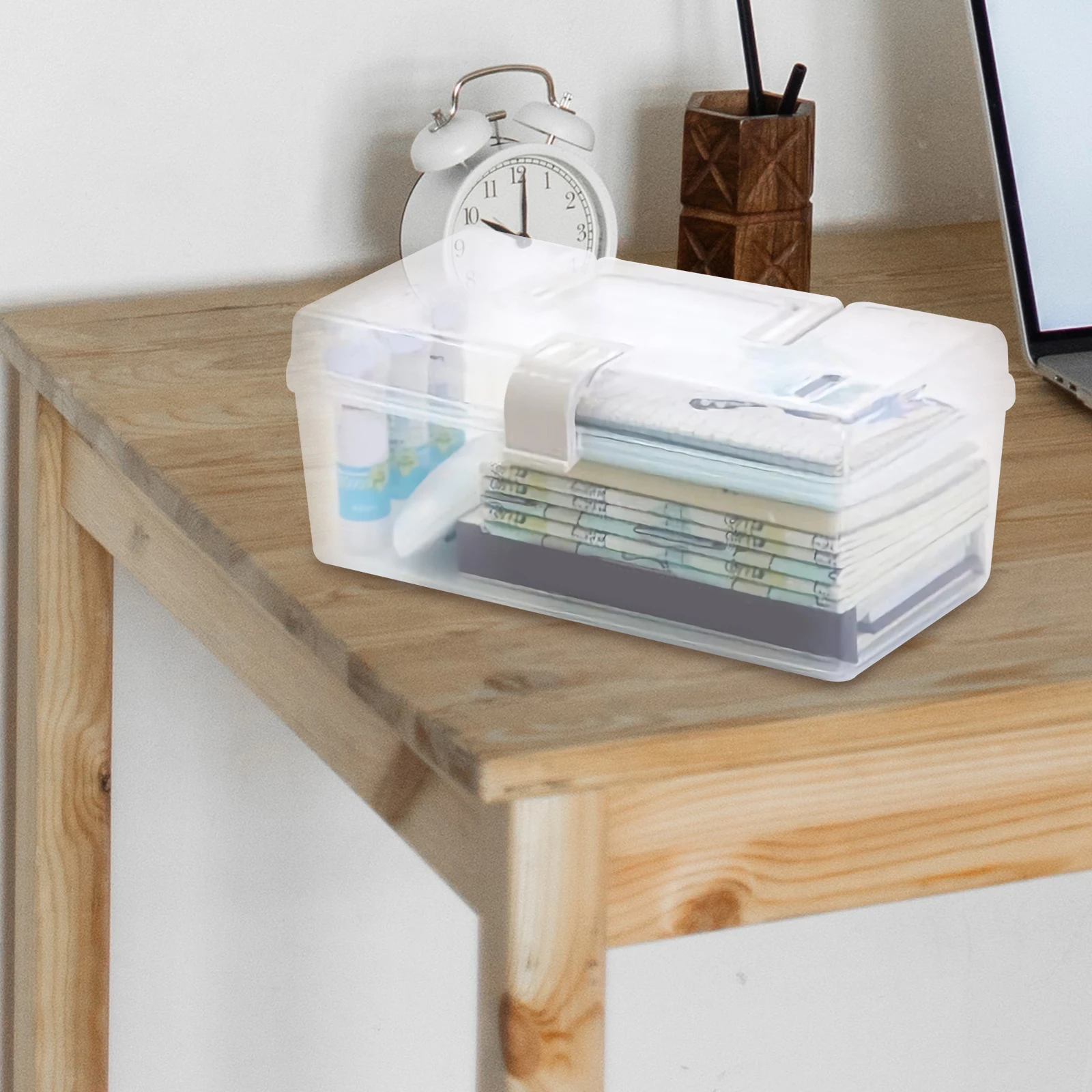 

Large Capacity Household Box Durable PP Material Portable Storage Case for Pills Jewelry Accessories Travel Use