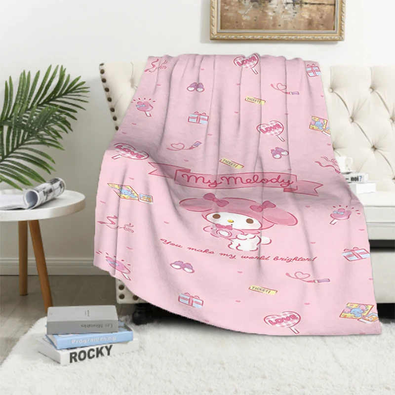 Mymelody HD Printed Blanket,Lightweight Flannel Throw for Bed, Travel, Camping, Livingroom, Office, Couch,Chair