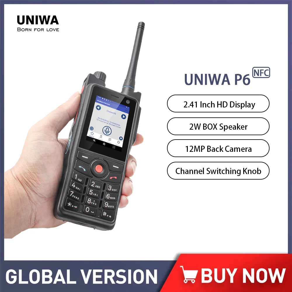 UNIWA P6 4W DMR/Analog Dual Mode Walkie Talkie 2.41