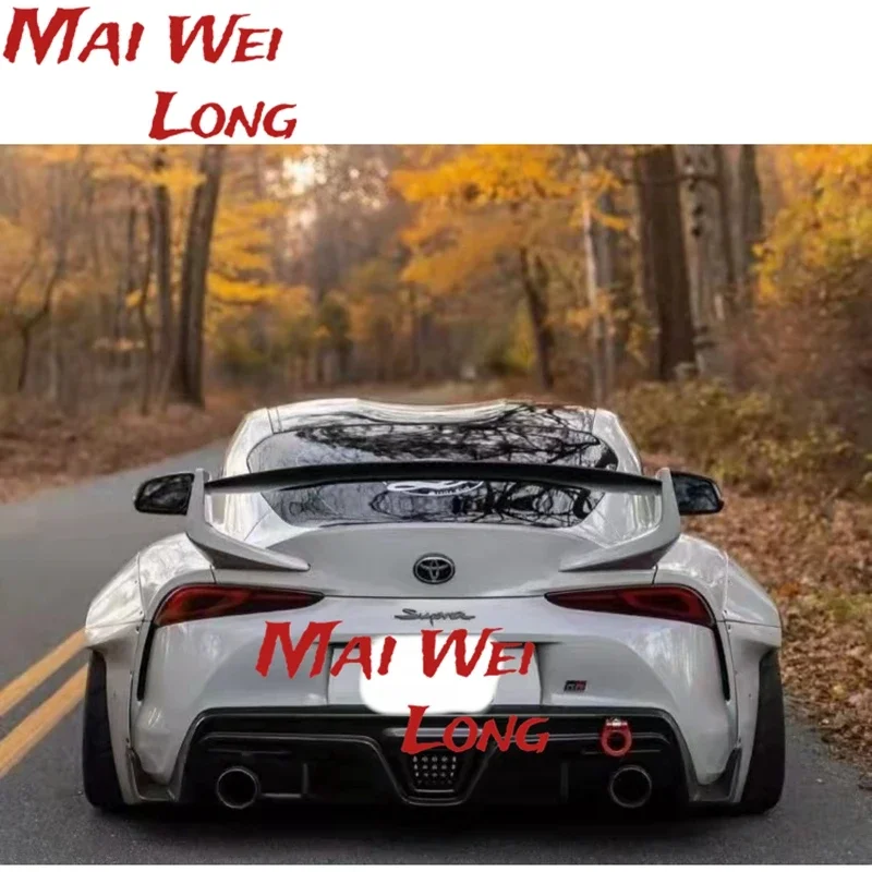 Rear Trunk Spoiler For Toyota Supra A90 2019 2020 2021 Carbon Fiber Material Glossy Carbon