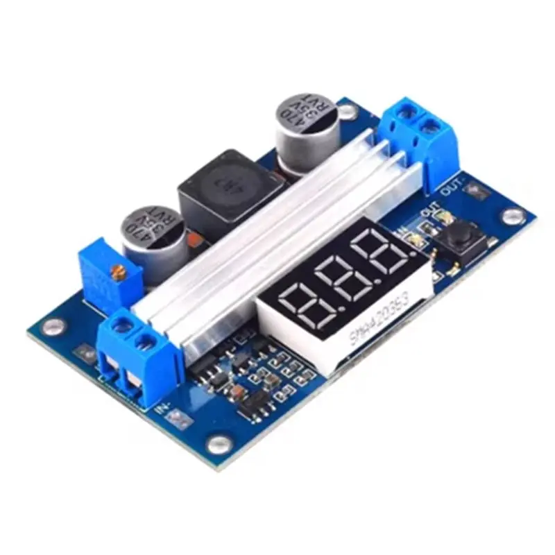 FULL-2X DC-DC High Power Adjustable Boost Module 3.0-35V To 3.5-35V 100W With Digital Display Voltmeter
