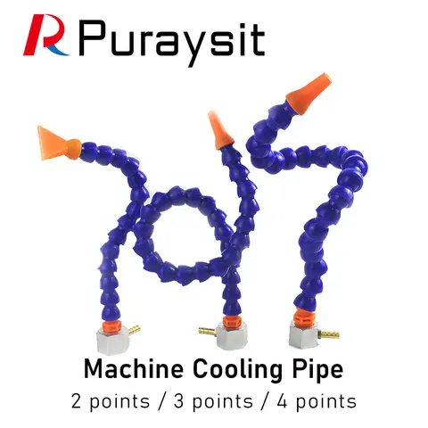 Puraysit High Quality CNC Coolant Hoses Mist Cooling System Lathe Milling Drill Tool Lubrication Spray Unit Engraving Machine