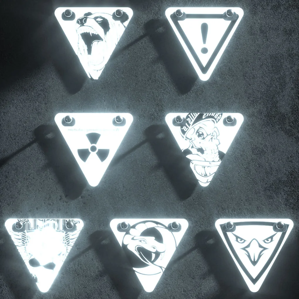 Bicycle Stickers Triangle Magnetic MTB Road Bike Night Safety Warning Reflector Sign Outdoor Sports Running Accessories DROPSHIP