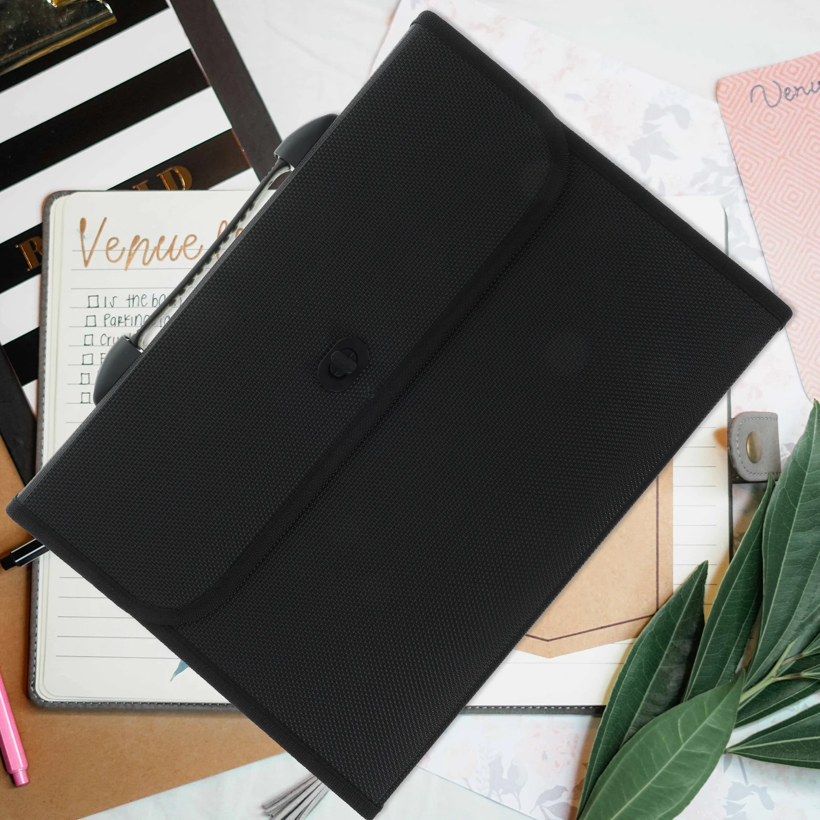 1Set Accordion Folder File Organizer Multi Layer Document Holder Paper Storage Office File Storage Bag Document Organizer Folder