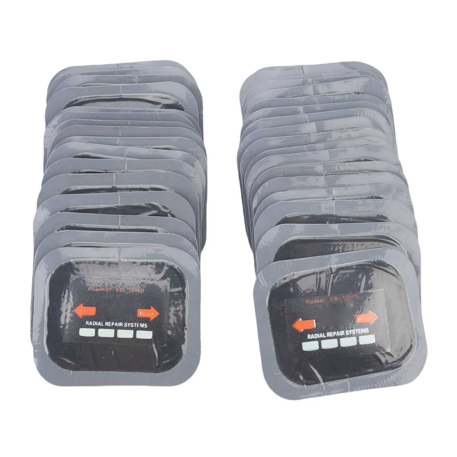 40Pcs Radial Tire Repair Patches 65x80mm Universal Rubber Tire Puncture Patch Kit for Cars Motorcycles Trucks