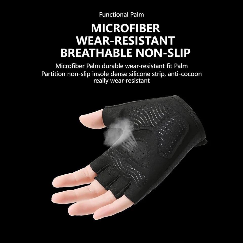 GTUBIKE 通気性ハーフフィンガーサイクリンググローブアンチスリップパッドオートバイ MTB ロードバイク手袋男性女性スポーツ自転車手袋