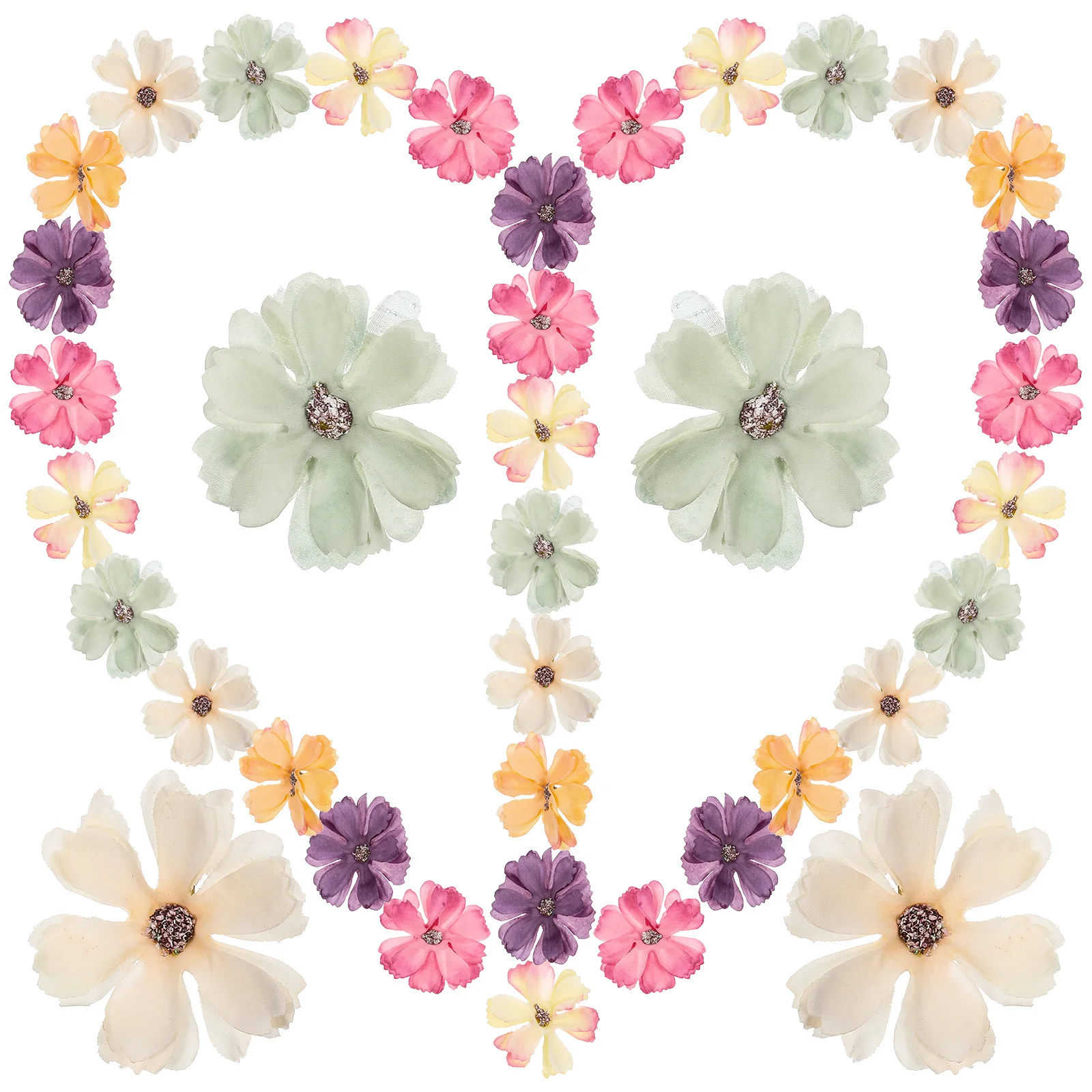 

100Pcs Mini Artificial African Daisy Flower Heads Flowers for Craft Making Wedding Party Decoration DIY Flowers Heads