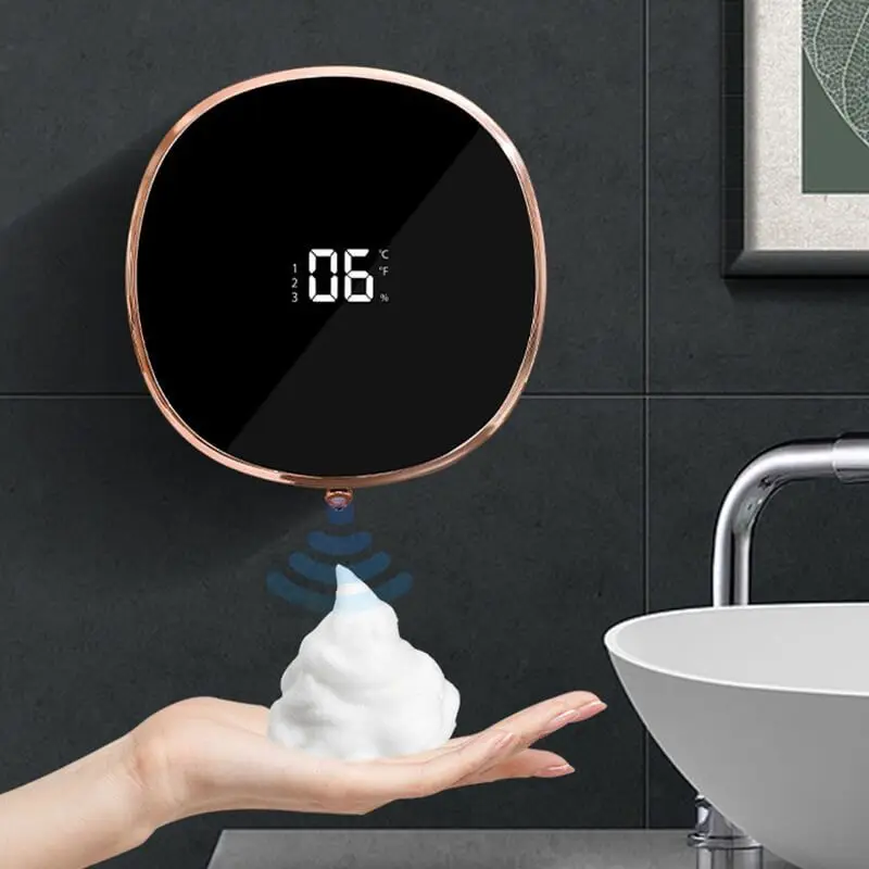 

Automatic Soap Dispenser Foaming Hand Free Induction Wall Mount Foam Refillable Hand Washing Machine Touchless Soap Dispenser