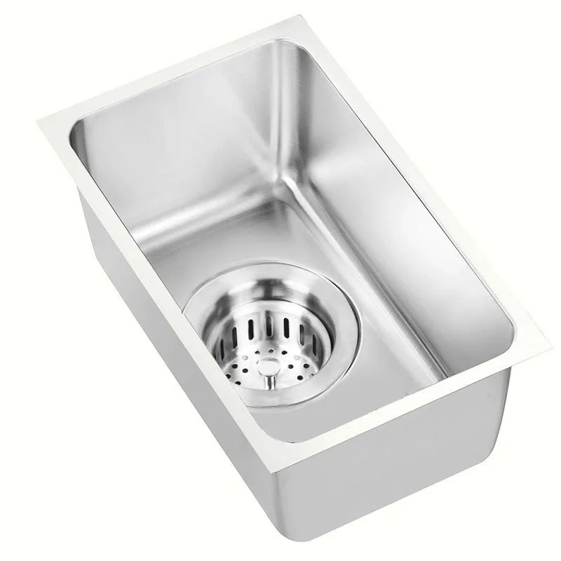Stainless steel bar wash basin, mini sink stretch basin, bar counter, small sink wash basin for home use