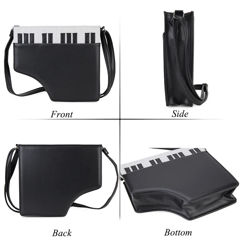 Vintage Piano Shaped Purses and Handbags for Women Lolita Shoulder Bag Young Girls Kawaii Crossbody Bag Female Messenger Bag