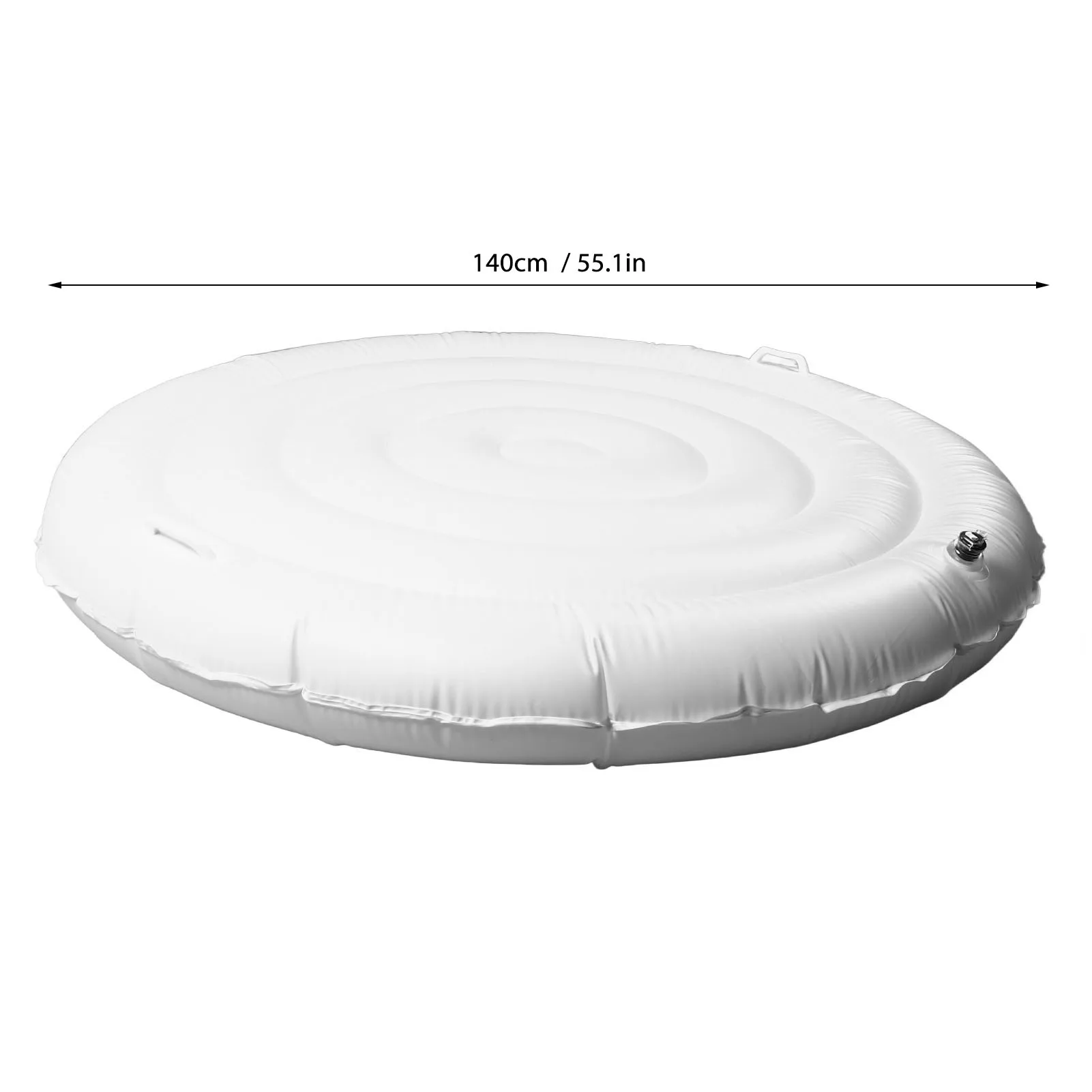 

ZK30 4.5 Ft Inflatable Hot Tub Cover Foldable Energy Saving Lid for Round Outdoor Inflatable Hot Tubs