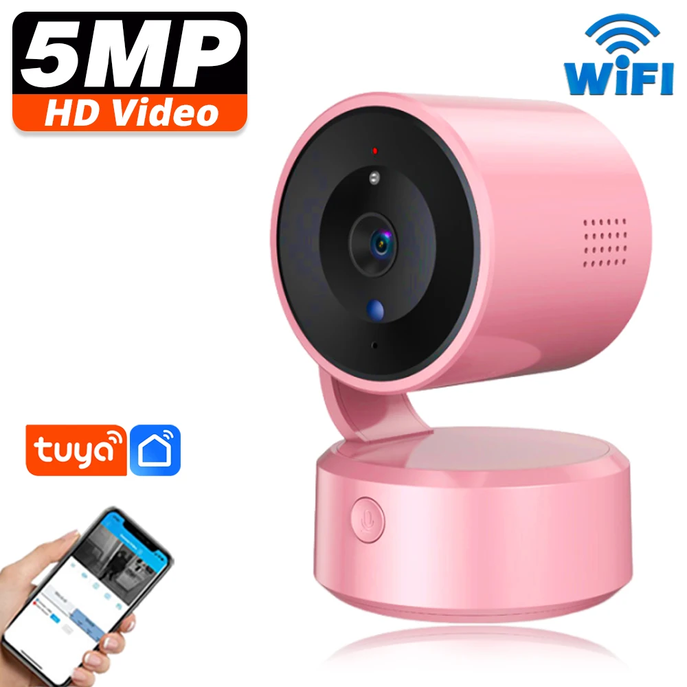 

360 Wireless Surveillance Camera WIFI PTZ 5MP Security IP Camera Color Night Vision Smart Home MINI Baby Monitor Tuya Smart Life