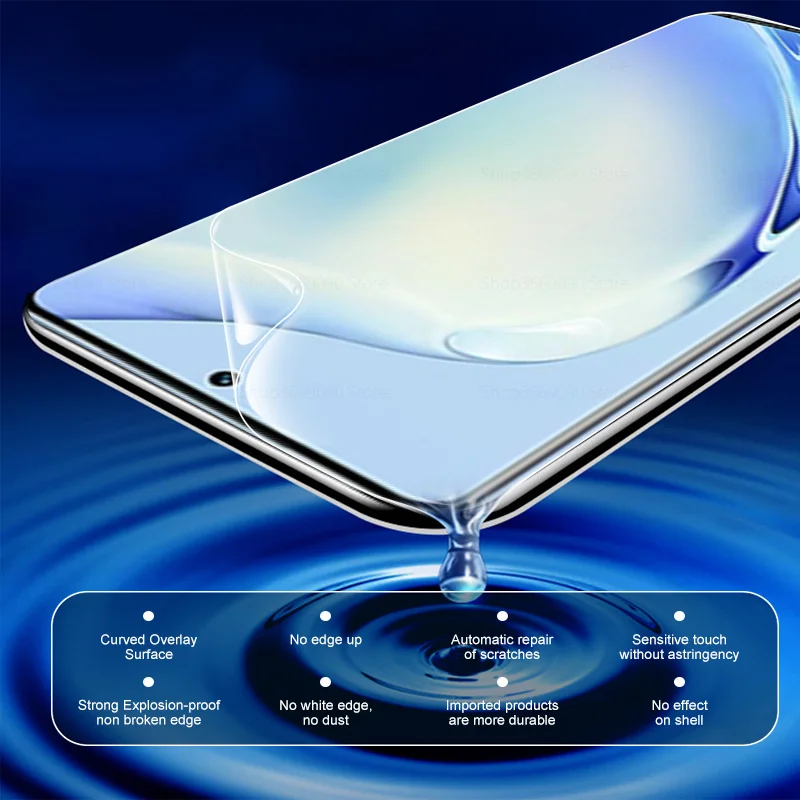 واقي شاشة لهاتف فيفو v27 برو ، فيلم هيدروجيل ، منحني ، ناعم ، 999d ، v27e ، 27pro ، v27pro ، v2230 ، 3 قطعة