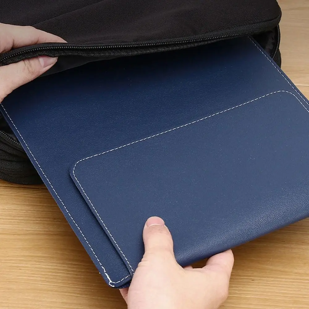 High Quality PU Leather+ Laptop Sleeve Case Shockproof Ultra Thin Ultrabook Cover Portable Notebook Protective Pouch Office