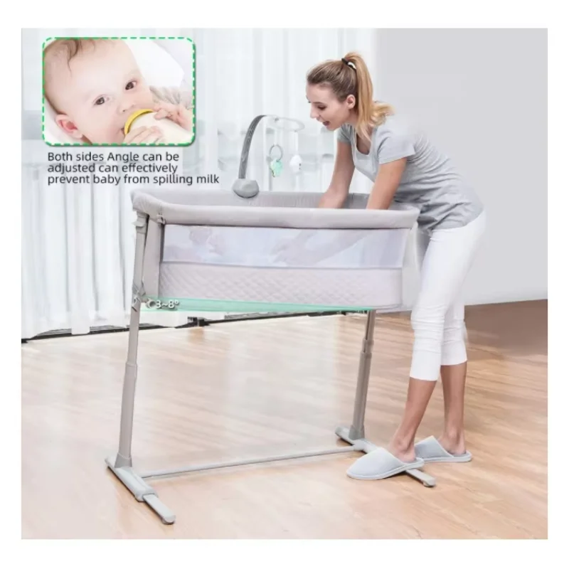 LearBEI-Berceau multifonctionnel pour bébé, dormeur de chevet, berceau pour bébé, réglable, portable, nouveau-né, CPull