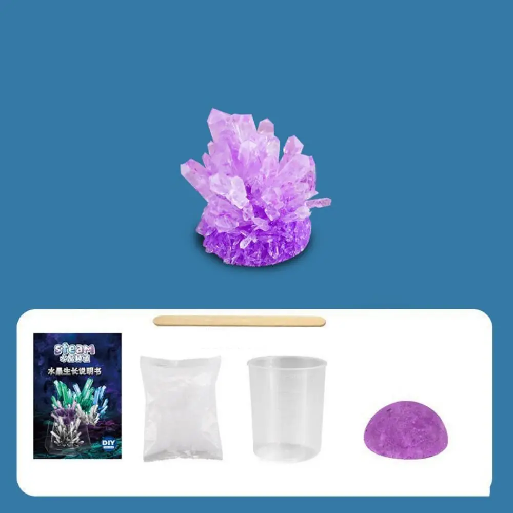 

Display Cases Crystal Growing Kit Grow a Crystal Easy-to-Follow Manual DIY Educational Science Vibrant Colored Crystals