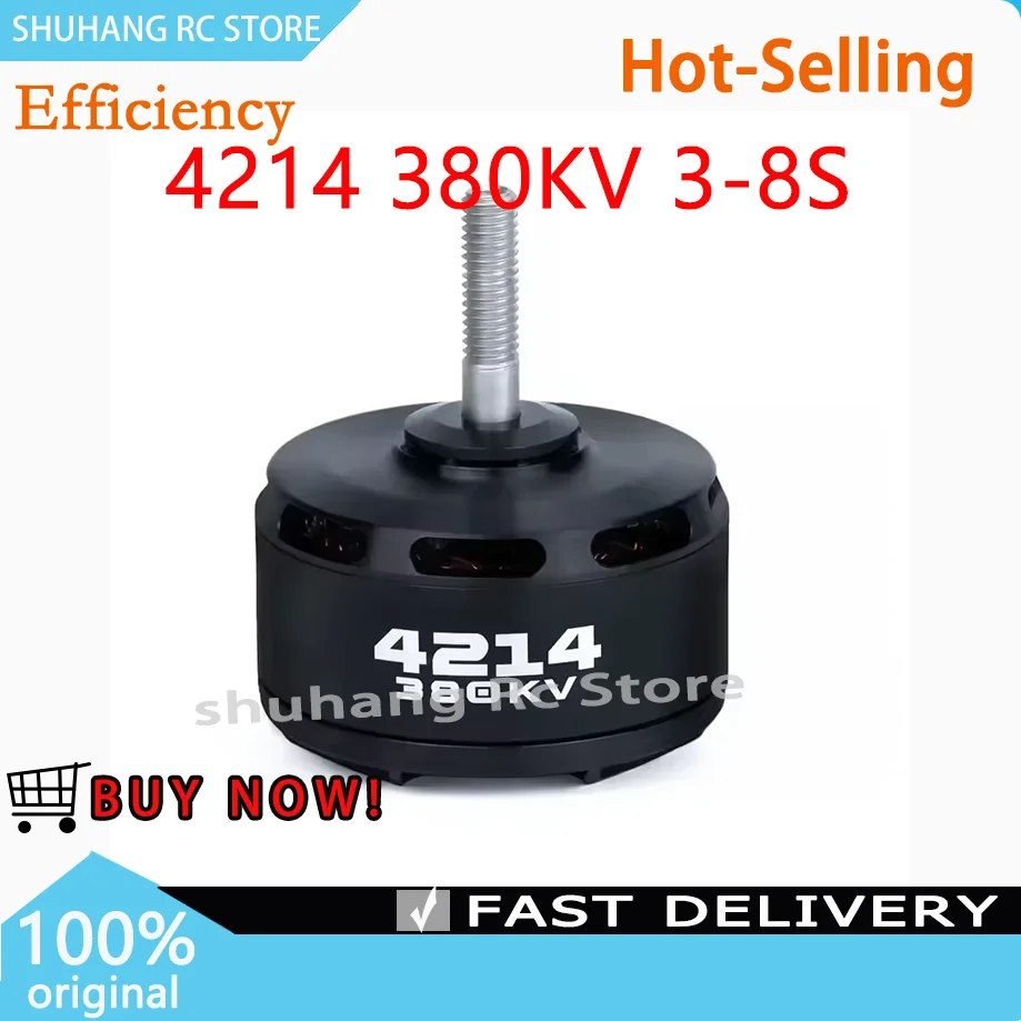 Hot Selling Shuhang 4214 380KV 3-8S Brushless Motor Power Machine Lipo Cell 6-12S LiPo for 13Inch Long Range RC Drones