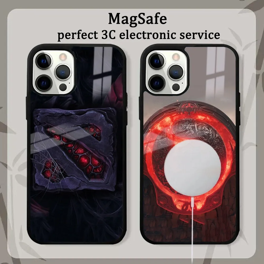 

Game D-Dota 2 Phone Case For iPhone 15 14 13 12 11 Pro Max Plus Mini Mirror Magnetic Cover