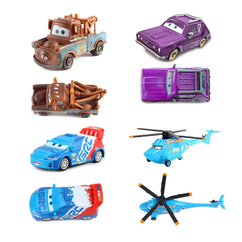 Disney Car King Plane Pixar Cars 3 2 Lightning McQueen Jackson Storm Racing 1:55 Diecast Metal Car Educational Toy Kids Gifts