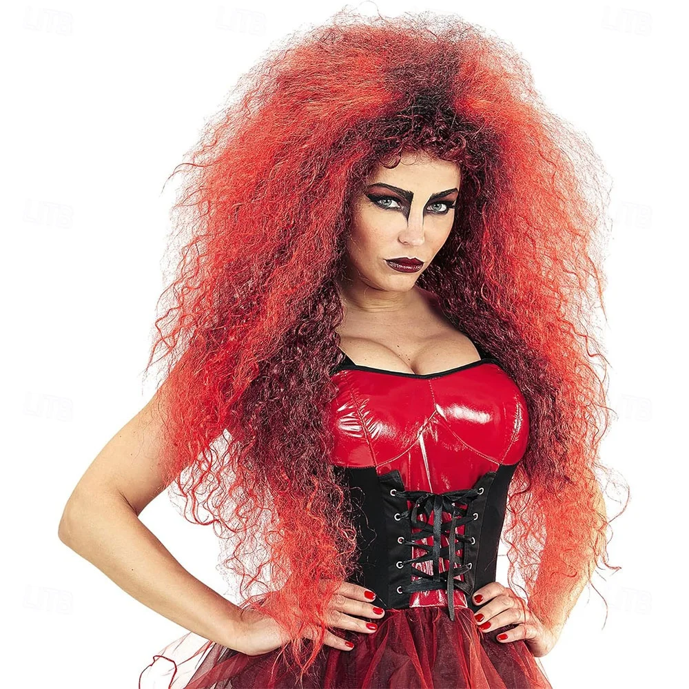 HAIRJOY  Synthetic Hair Wild Witches Wig Grey Halloween Cosplay Party Wigs