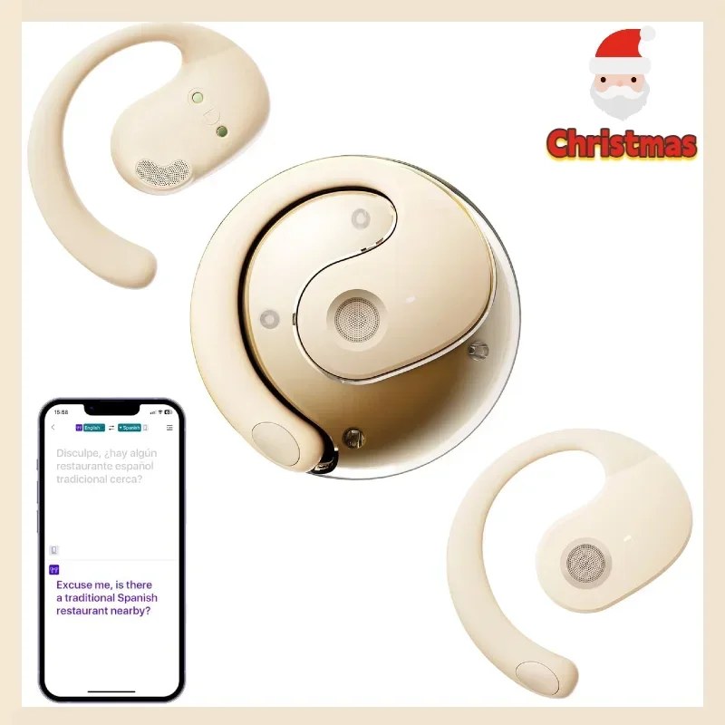 Ear-Hook Open Bone Conduction Earphones - Wireless Bluetooth, Ideal for Active Sports & Daily Commuting