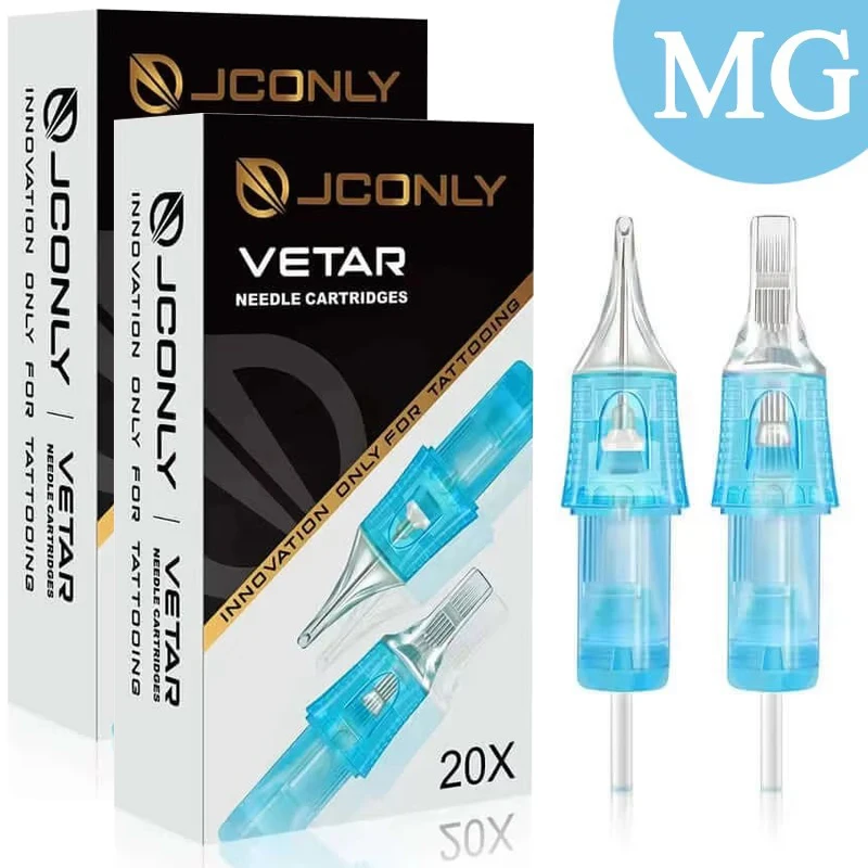 

Иглы для тату-машинок JCONLY VETAR Tattoo Cartridge Needles Magnum, стерилизованные, безопасные, MG, для тату-машинок и макияжа, 20 шт.