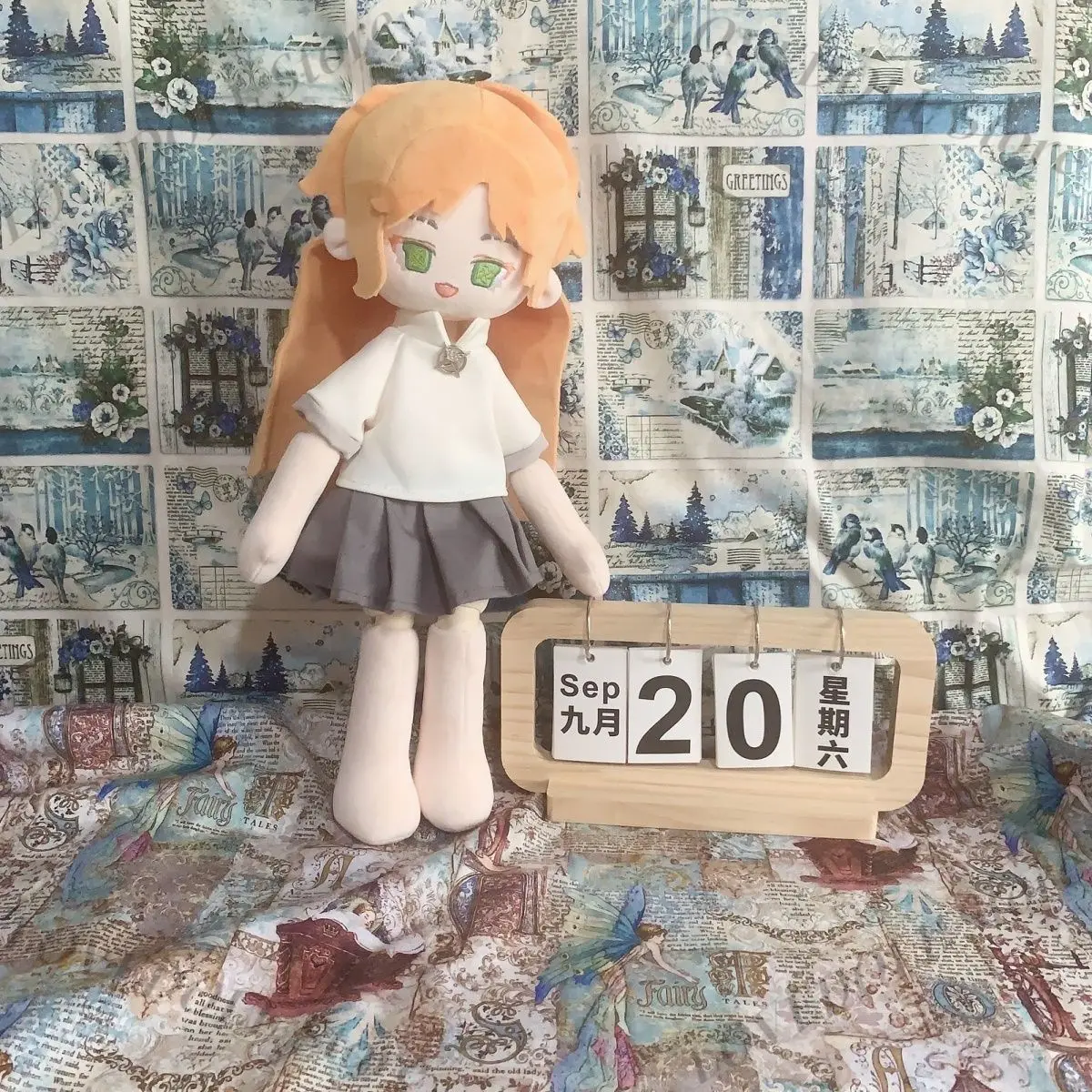 

Anime Game Identity V 40cm Cotton Doll Plush Long Leg Q Version Toy Cute Model Cosplay Decor Gift Figure Chang Clothes