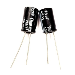 20 Stuks 15Uf 450V 15mfd 450Volt 10*17Mm Aluminium Elektrolytische Condensator