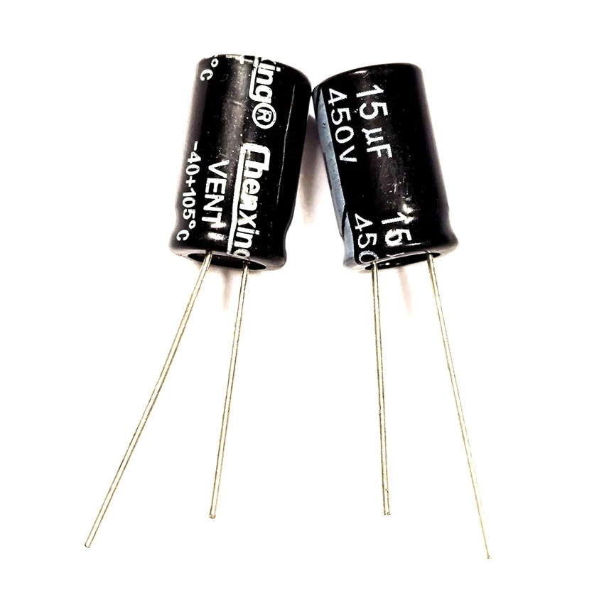 20PCS 15uF 450V 15MFD 450Volt 10*17mm Aluminum Electrolytic Capacitor